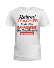 RETIRED TEACHER - PERFECT GIFT FOR TEACHER Ladies T-Shirt tile