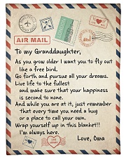 I LOVE YOU - TO GRANDDAUGHTER FROM OMA Small Fleece Blanket - 30" x 40" front