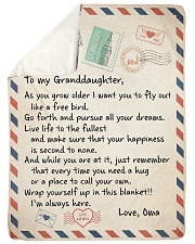 I LOVE YOU - TO GRANDDAUGHTER FROM OMA Sherpa Fleece Blanket tile