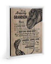 JUST DO YOUR BEST - DIDI TO GRANDSON Floating Framed Canvas Prints White tile