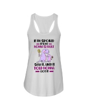 IF I'M SPOILED - NONNA TO GRANDCHILDREN Ladies Flowy Tank tile