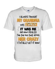 I TOTALLY GET IT NOW - BEST GIFR FOR GRANDDAUGHTER V-Neck T-Shirt tile