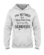 I'M RETIRED BUT I WORK PART-TIME Hooded Sweatshirt tile