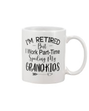 I'M RETIRED BUT I WORK PART-TIME Mug tile