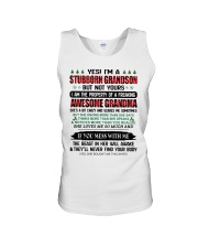 She Loves Me So Much - Best Gift For Grandson Unisex Tank tile