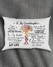 MY HEART - GRANDMA TO GRANDDAUGHTER Rectangular Pillowcase aos-pillow-rectangle-front-lifestyle-1