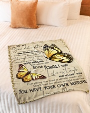 1 DAY LEFT - GET YOURS NOW Small Fleece Blanket - 30" x 40" aos-coral-fleece-blanket-30x40-lifestyle-front-01