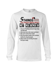 5 THINGS ABOUT MY MAWMAW - BEST GIFT FOR GRANDKIDS Long Sleeve Tee tile