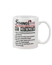 5 THINGS ABOUT MY MAWMAW - BEST GIFT FOR GRANDKIDS Mug tile