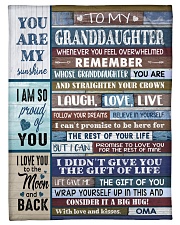 FOLLOW YOUR DREAMS - OMA TO GRANDDAUGHTER Small Fleece Blanket - 30" x 40" front