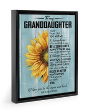 YOU ARE MY SUNSHINE - BEST GIFT FOR GRANDDAUGHTER Floating Framed Canvas Prints Black tile