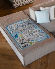 You Are The Best Part - Best Gift For Granddaughter Small Fleece Blanket - 30" x 40" aos-coral-fleece-blanket-30x40-lifestyle-front-03a