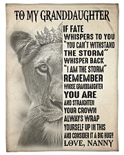 I AM THE STORM - FROM NANNY TO GRANDDAUGHTER GIFT Small Fleece Blanket - 30" x 40" front