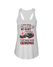 Gift For Grandma, Gift For Mama, I Never Knew How Much Love My Heart Could Hold Ladies Flowy Tank tile