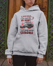 Gift For Grandma, Gift For Mama, I Never Knew How Much Love My Heart Could Hold Hooded Sweatshirt apparel-hooded-sweatshirt-lifestyle-front-03