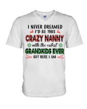 I Never Dreamed - Perfect Gift For Nanny V-Neck T-Shirt tile