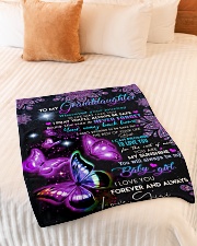 YOU ARE MY SUNSHINE- FROM GIGI TO MY GRANDDAUGHTER Small Fleece Blanket - 30" x 40" aos-coral-fleece-blanket-30x40-lifestyle-front-01