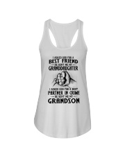 I ASKED GOD FOR A BEST FRIEND - GREAT GIFT FOR GRANDMA Ladies Flowy Tank tile