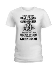 I ASKED GOD FOR A BEST FRIEND - GREAT GIFT FOR GRANDMA Ladies T-Shirt tile