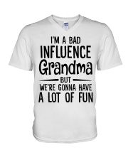 Influence Grandma - Perfect Gift For Grandma V-Neck T-Shirt tile