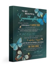 Just Do Your Best - Amazing Gift For Granddaughter 11x14 Gallery Wrapped Canvas Prints front
