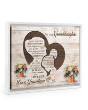 Believe In Yourself - Lovely Gift For Granddaughter Floating Framed Canvas Prints White tile