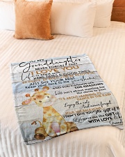 JUST DO YOUR BEST - AMAZING GIFT FOR GRANDDAUGHTER Small Fleece Blanket - 30" x 40" aos-coral-fleece-blanket-30x40-lifestyle-front-01