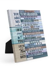 BELIEVE IN YOURSELF - TO GRANDSON FROM GRANDMA Easel-Back Gallery Wrapped Canvas tile