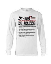 5 THINGS ABOUT MY GRANNY - NICE GIFT FOR GRANDKIDS Long Sleeve Tee tile