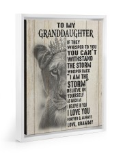 I AM THE STORM - GRAMMY TO GRANDDAUGHTER Floating Framed Canvas Prints White tile