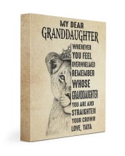 STRAIGHTEN YOUR CROWN -BEST GIFT FOR GRANDDAUGHTER 11x14 Gallery Wrapped Canvas Prints front