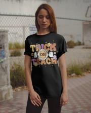 Trich Or Teach - Perfect Gift For Grandma Classic T-Shirt apparel-classic-tshirt-lifestyle-18