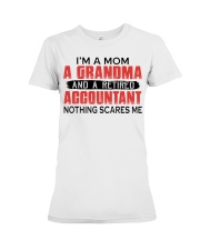 A RETIRED ACCOUNTANT - PERFECT GIFT FOR GRANDMA Premium Fit Ladies Tee tile