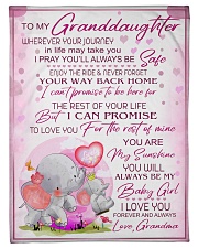 I LOVE YOU - BEST GIFT FOR GRANDDAUGHTER Small Fleece Blanket - 30" x 40" front