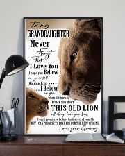 BELIEVE IN YOURSELF - GREAT GIFT FOR GRANDDAUGHTER 11x17 Poster lifestyle-poster-2