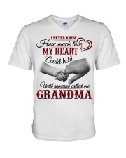My Heart Could Hold - Perfect Gift For Grandma V-Neck T-Shirt tile