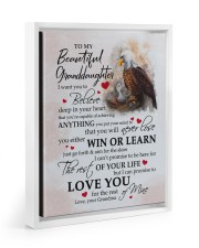 YOU WILL NEVER LOSE - GREAT GIFT FOR GRANDDAUGHTER Floating Framed Canvas Prints White tile