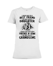 I ASKED GOD FOR A BEST FRIEND - GREAT GIFT FOR GRANDMA Premium Fit Ladies Tee tile