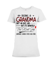 THE BEST JOB - PERFECT GIFT FOR GRANDMA Premium Fit Ladies Tee tile