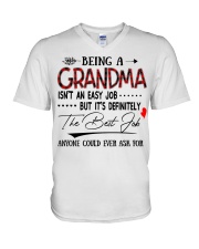 THE BEST JOB - PERFECT GIFT FOR GRANDMA V-Neck T-Shirt tile