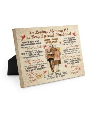 IN LOVING MEMORY OF A VERY SPECIAL HUSBAND Easel-Back Gallery Wrapped Canvas tile