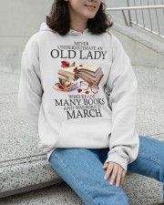 Never Underestimate An Old Lady - Perfect Gift For Grandma Hooded Sweatshirt apparel-hooded-sweatshirt-lifestyle-front-101