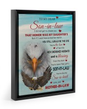You're The Love Of Her Life - Lovely Gift Of Son-In-Law Floating Framed Canvas Prints Black tile