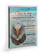 You're The Love Of Her Life - Lovely Gift Of Son-In-Law Floating Framed Canvas Prints White tile