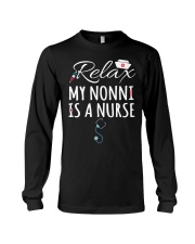 RELAX MY NONNI IS A NURSE - GIFT FOR GRANDKIDS Long Sleeve Tee tile