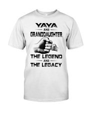 YAYA AND GRANDDAUGHTER THE LEGEND AND THE LEGACY Premium Fit Mens Tee tile