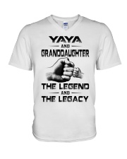 YAYA AND GRANDDAUGHTER THE LEGEND AND THE LEGACY V-Neck T-Shirt tile
