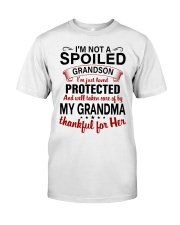 THANKFUL FOR HER - LOVELY GIFT FOR GRANDSON Premium Fit Mens Tee tile