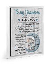 BELIEVE IN YOURSELF - BEST GIFT FOR GRANDSON Floating Framed Canvas Prints White tile