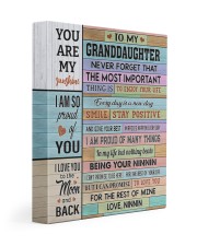I Am Proud Of Many Things - Lovely Gift For Granddaughter 11x14 Gallery Wrapped Canvas Prints front